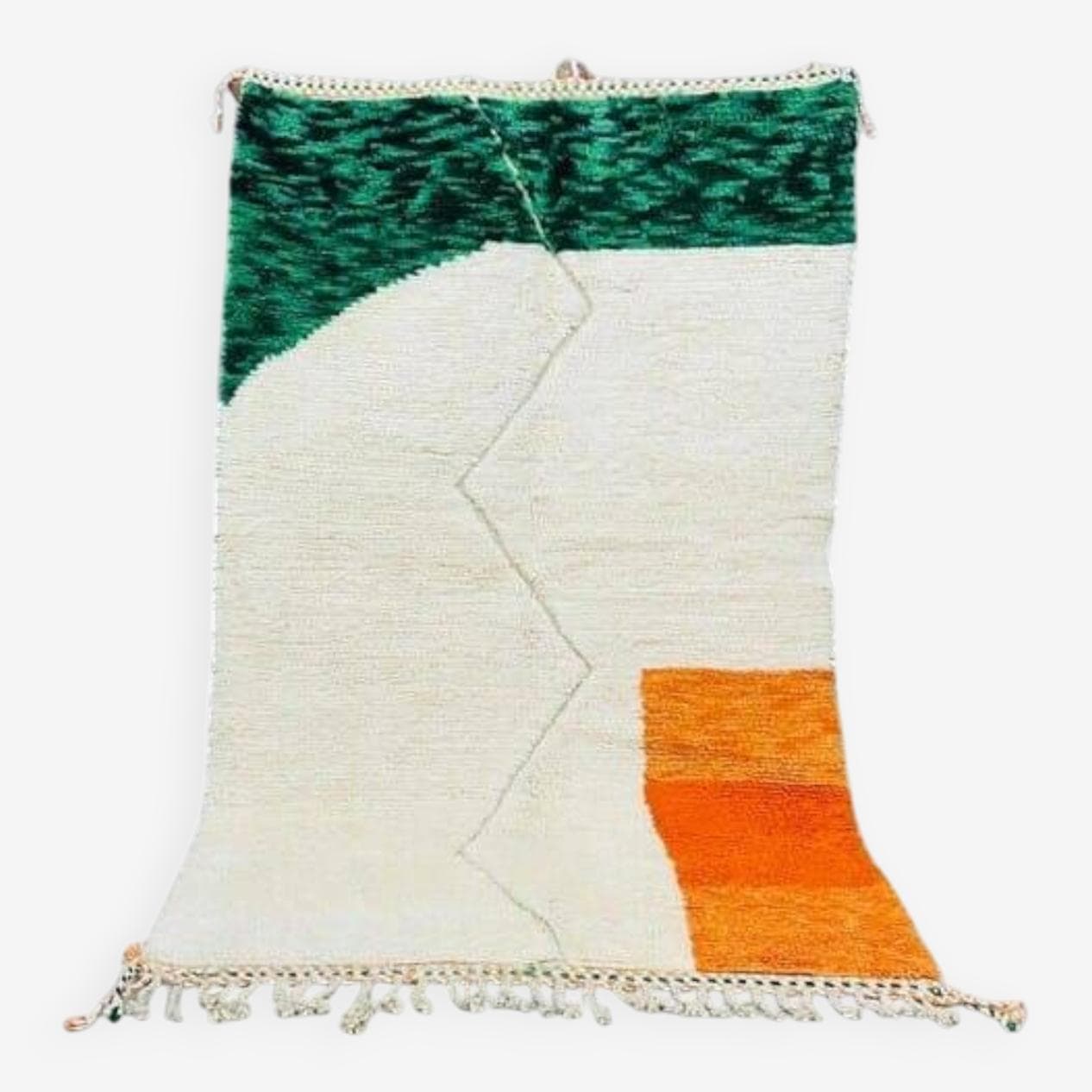 Ręcznie tkany dywan 140x260 cm, wełna, wielokolorowy, Maroko - 205079