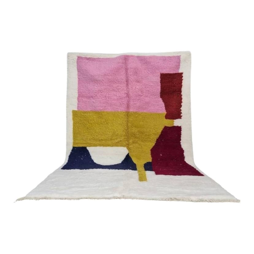 Ręcznie tkany dywan 150x250 cm, wełna, multikolor, Maroko