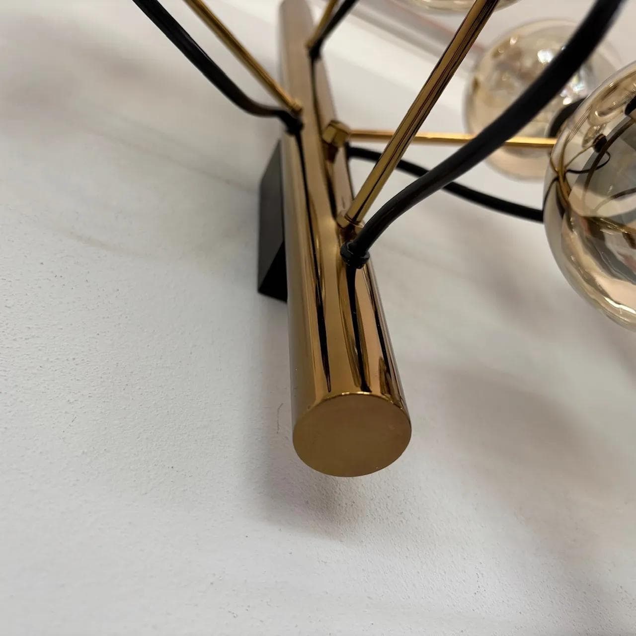 Para kinkietów, mosiądz złoty, Niemcy, lata 70. - 14698