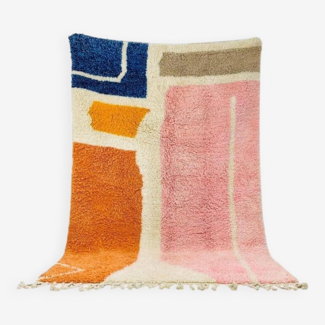 Ręcznie tkany dywan 150x250 cm, wełna, multikolor, Maroko - 204950