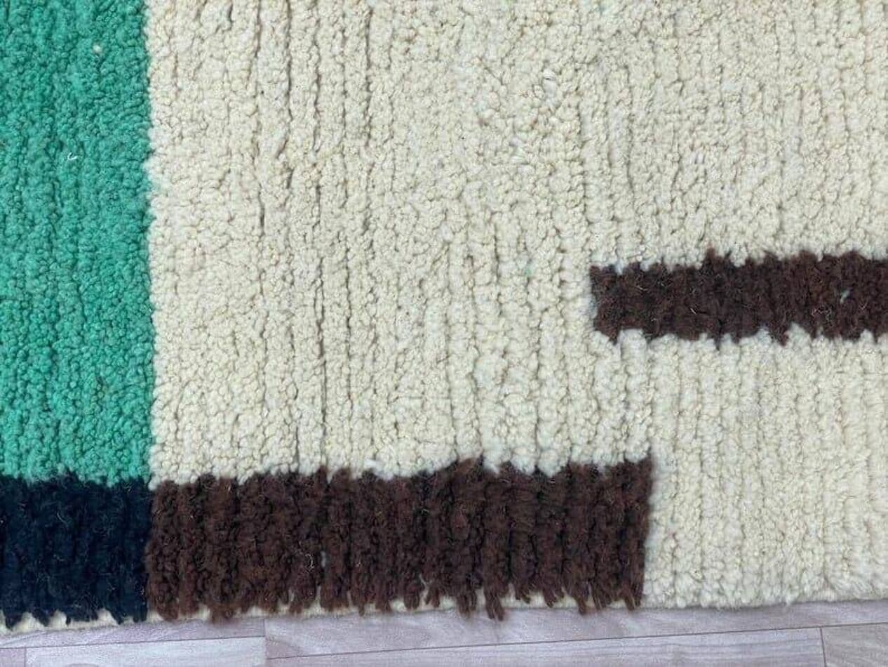 Ręcznie tkany dywan 140x260 cm, wełna, wielokolorowy, Maroko - 204938