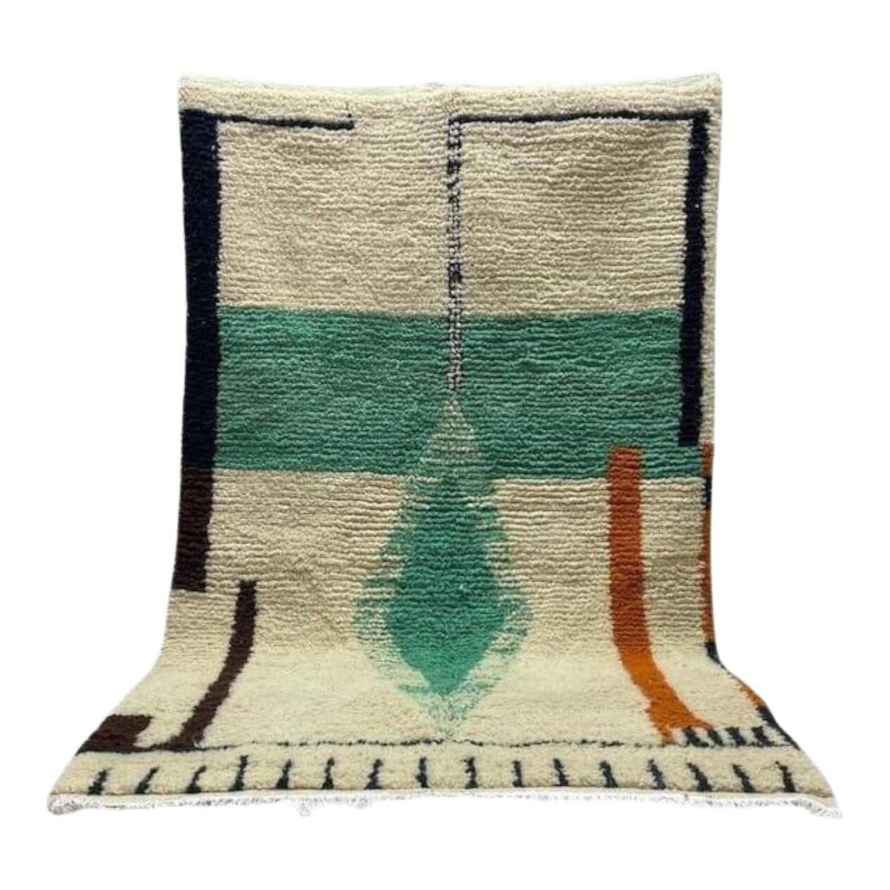 Ręcznie tkany dywan 140x260 cm, wełna, wielokolorowy, Maroko