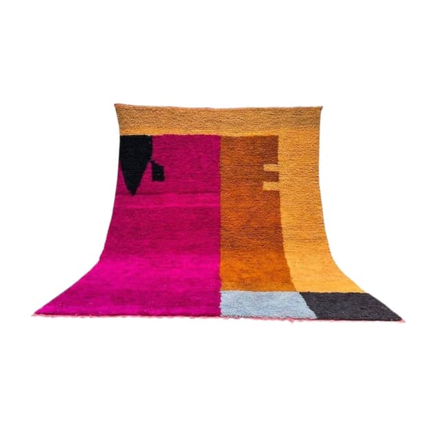 Ręcznie tkany dywan 150x250 cm, wełna, wielokolorowy, Maroko - WYMIARY