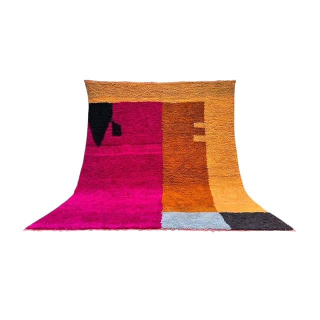 Ręcznie tkany dywan 200x300 cm, wełna, multikolor, Maroko - WYMIARY