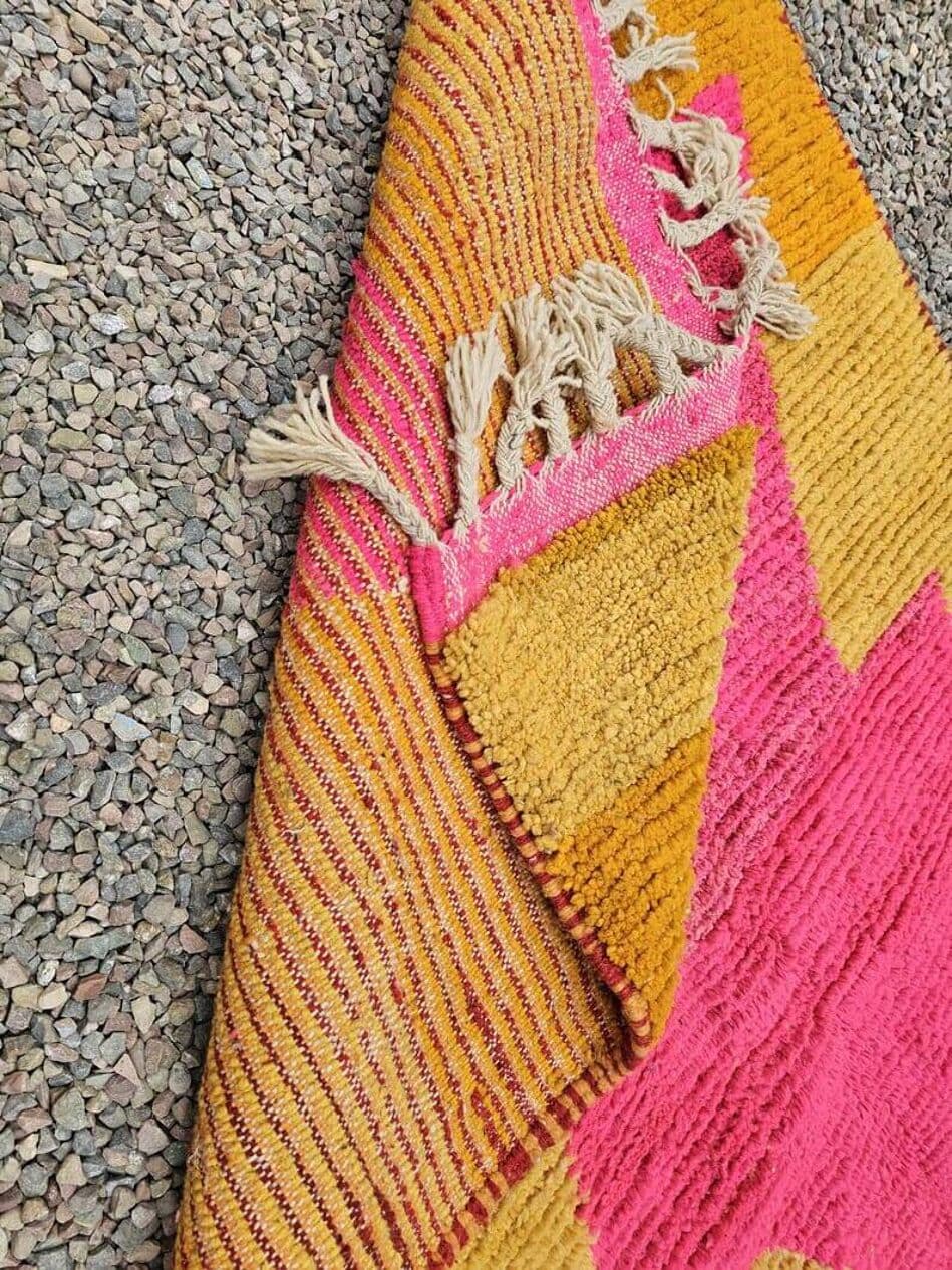 Ręcznie tkany dywan 150x250 cm, wełna, multikolor, Maroko - 204875