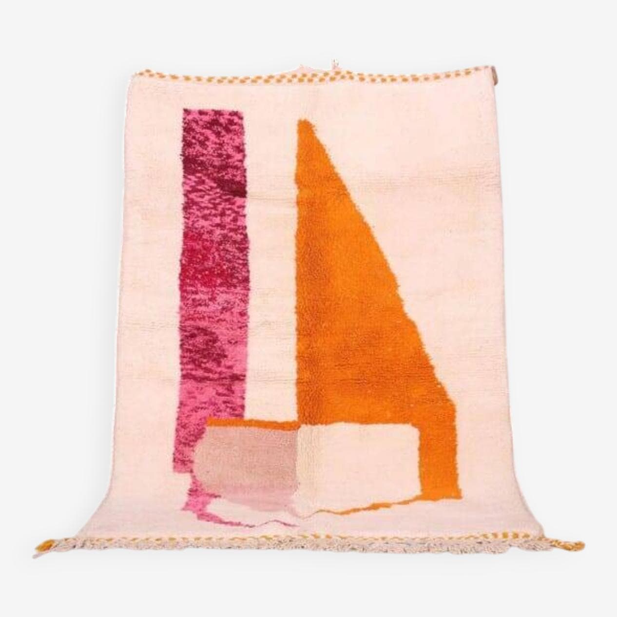 Ręcznie tkany dywan 200x300 cm, wełna, multikolor, Maroko - 204860