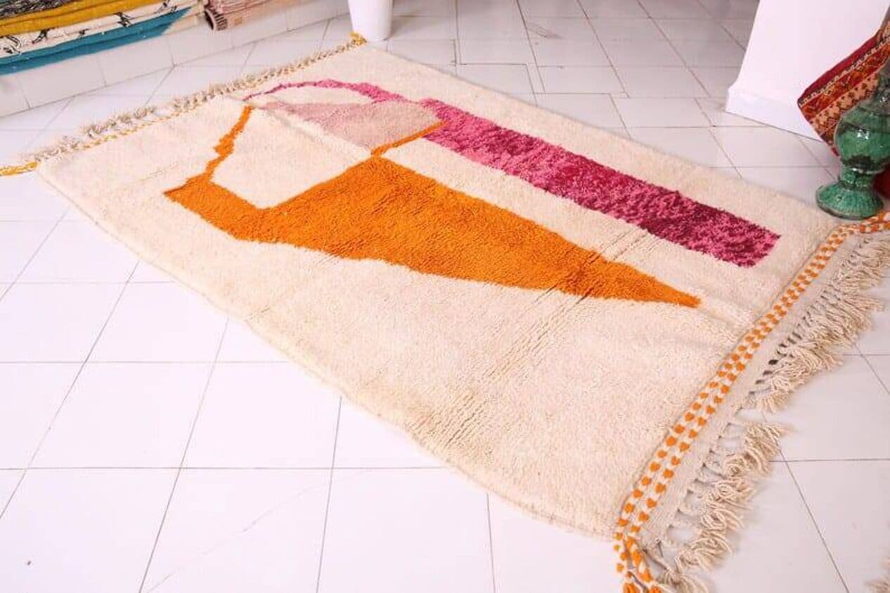 Ręcznie tkany dywan 200x300 cm, wełna, multikolor, Maroko - 204861