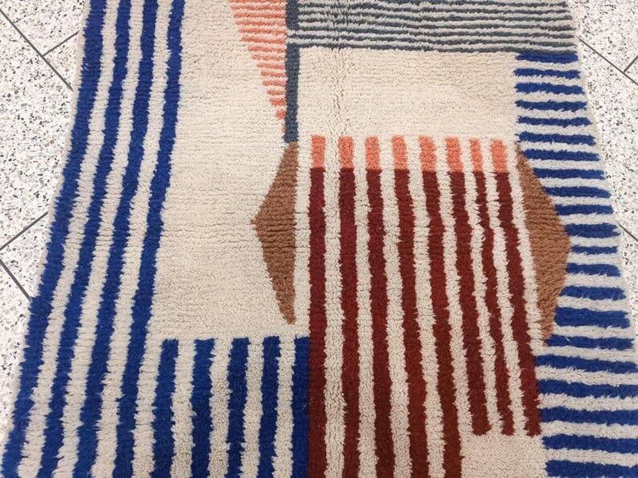 Ręcznie tkany dywan 150x250 cm, wełna, multikolor, Maroko - 204857