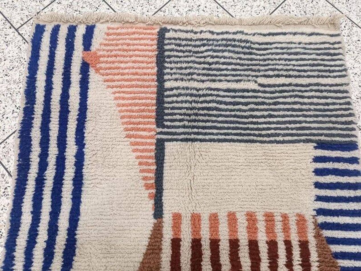 Ręcznie tkany dywan 150x250 cm, wełna, multikolor, Maroko - 204856