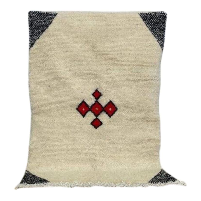 Ręcznie tkany dywan 100x200 cm, wełna, multikolor, Maroko