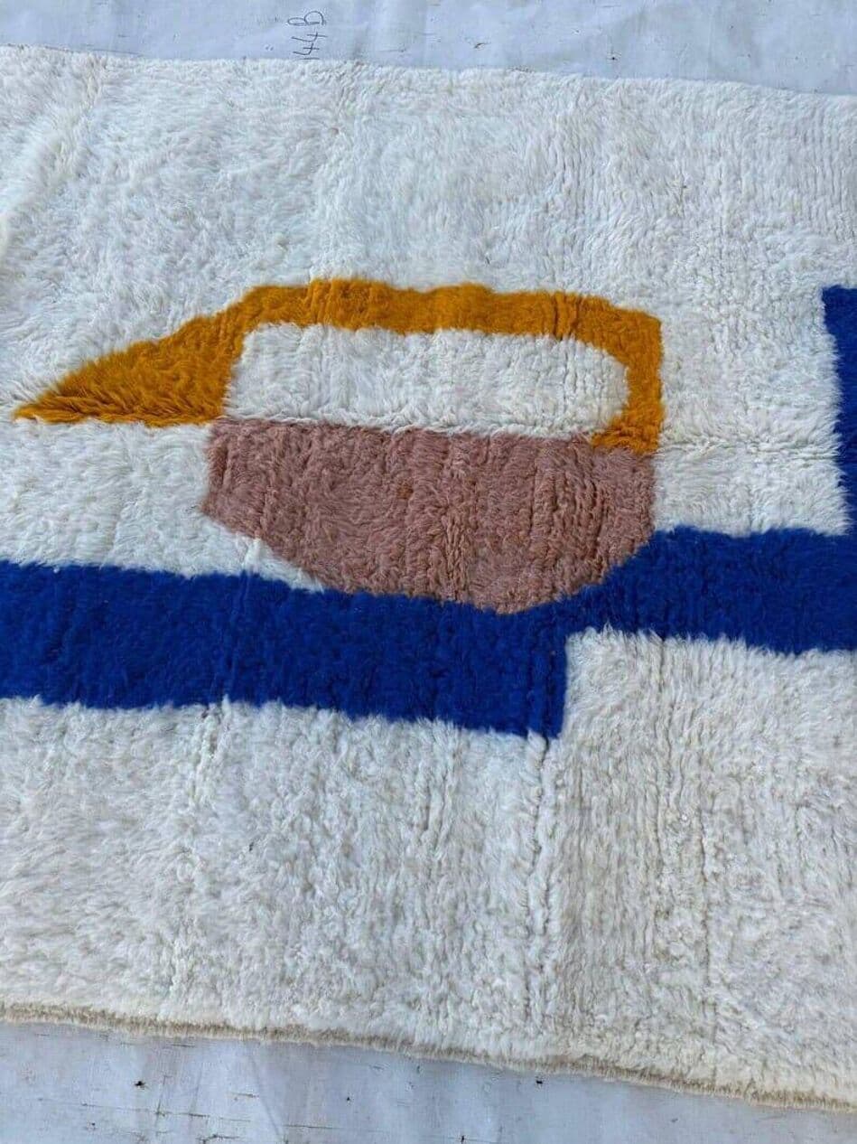 Handwoven rug 150x250 cm, wool, multicolour, Morocco - 204838