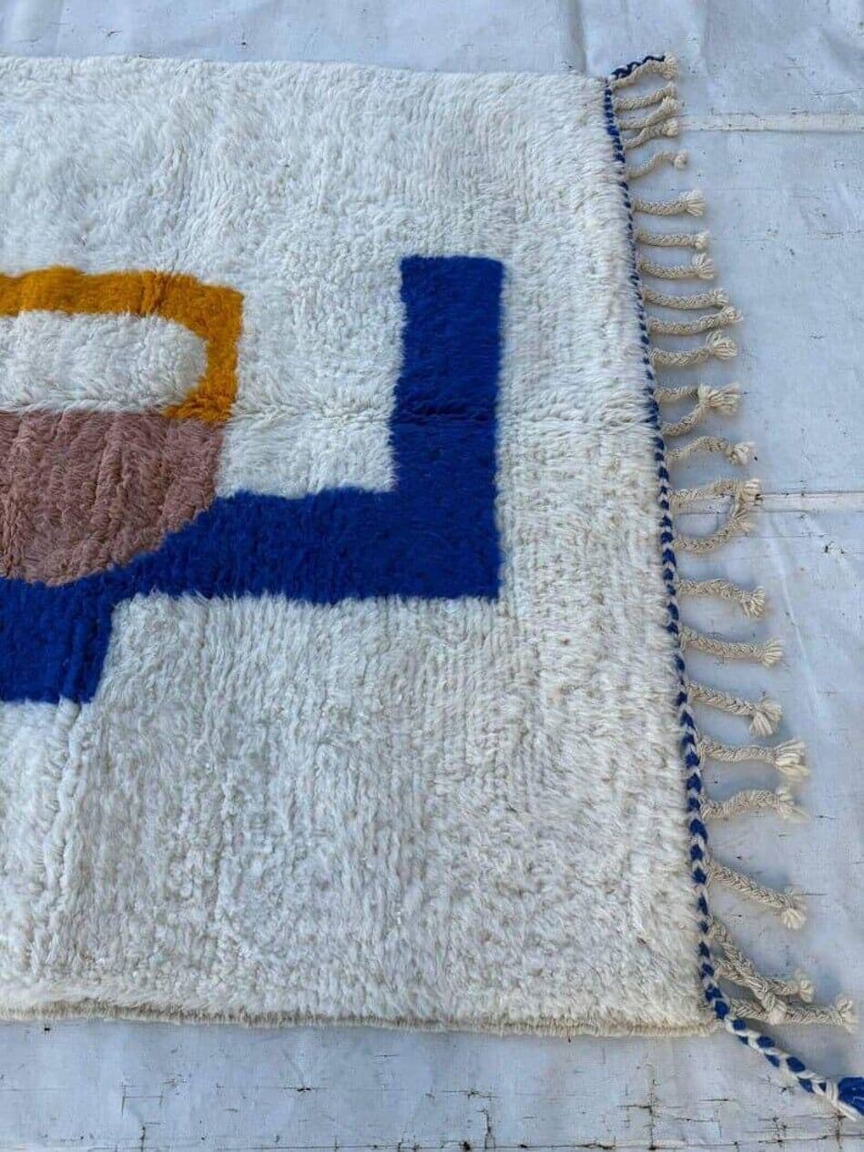 Handwoven rug 150x250 cm, wool, multicolour, Morocco - 204836