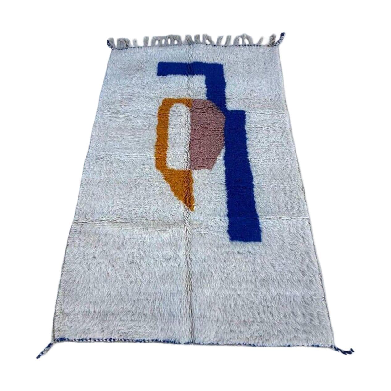 Handwoven rug 150x250 cm, wool, multicolour, Morocco