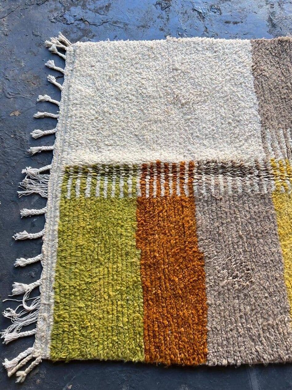 Ręcznie tkany dywan 150x250 cm, wełna, multikolor, Maroko - 204745