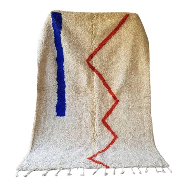 Ręcznie tkany dywan 150x250 cm, wełna, multikolor, Maroko - WYMIARY