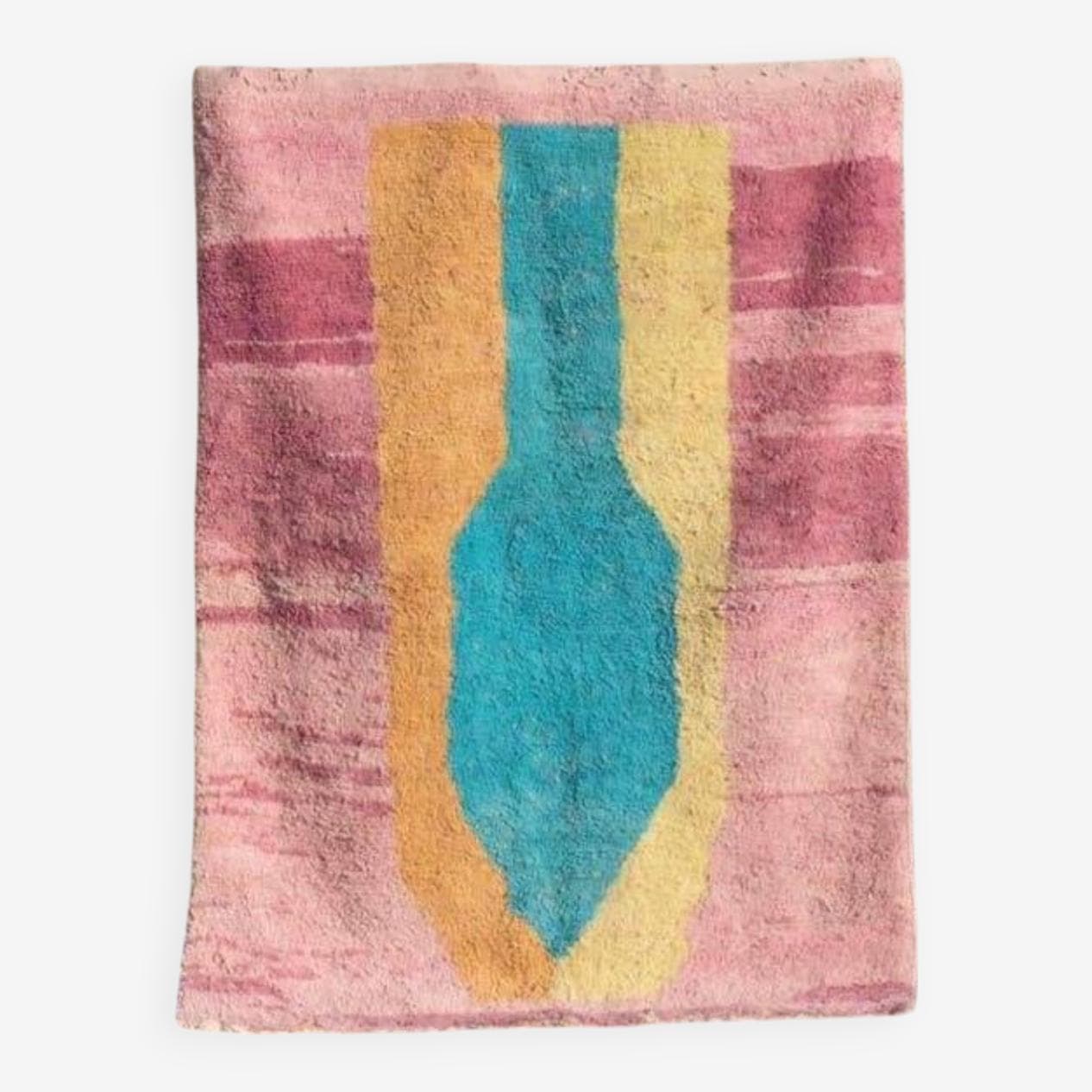 Ręcznie tkany dywan 200x250 cm, wełna, multikolor, Maroko - 204679