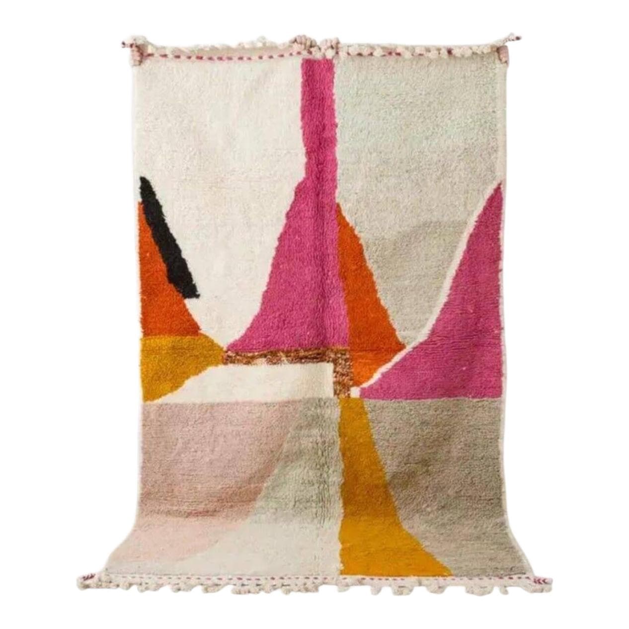 Ręcznie tkany dywan 200x300 cm, wełna, multikolor, Maroko