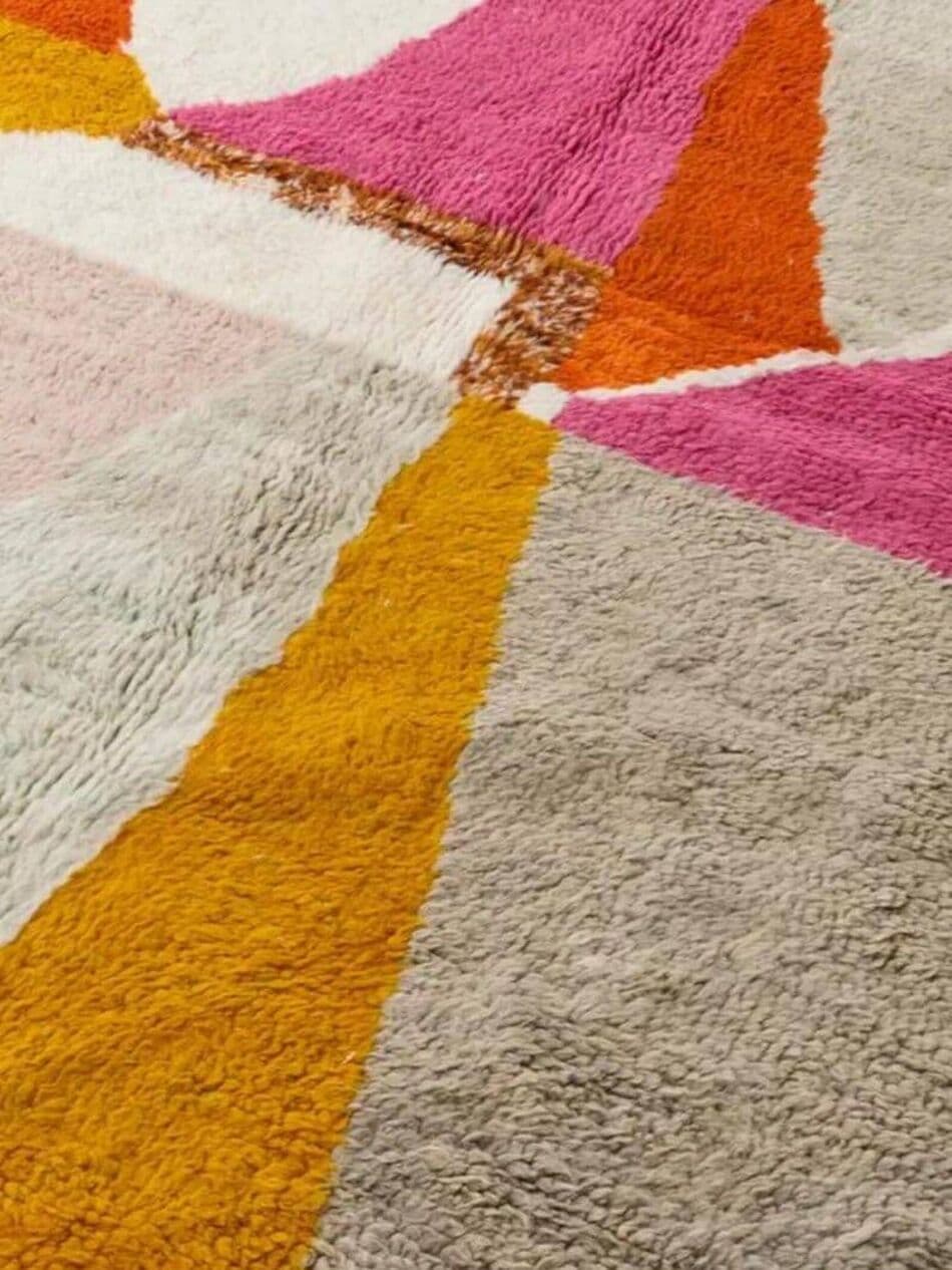 Ręcznie tkany dywan 200x300 cm, wełna, multikolor, Maroko - 204641