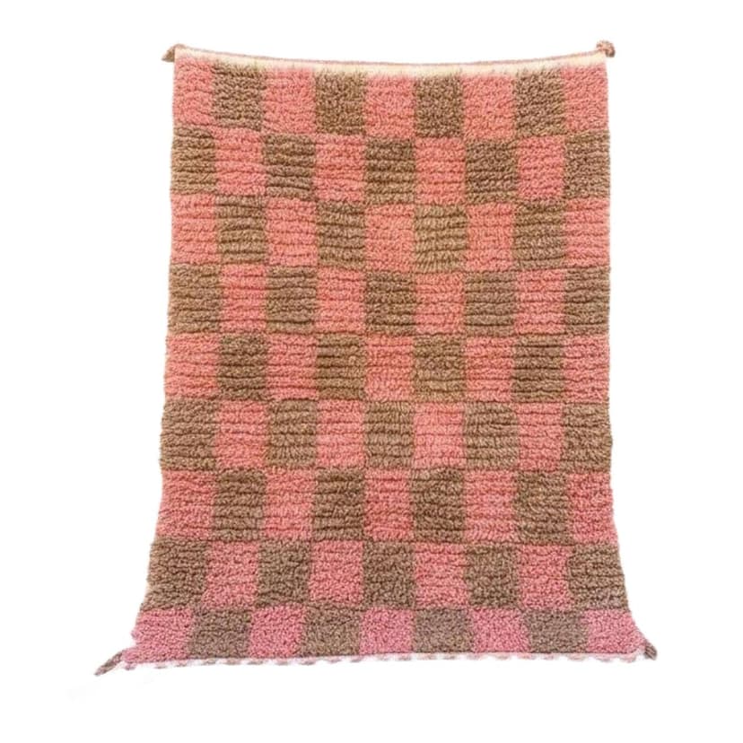 Ręcznie tkany dywan 200x300 cm, wełna, multikolor, Maroko