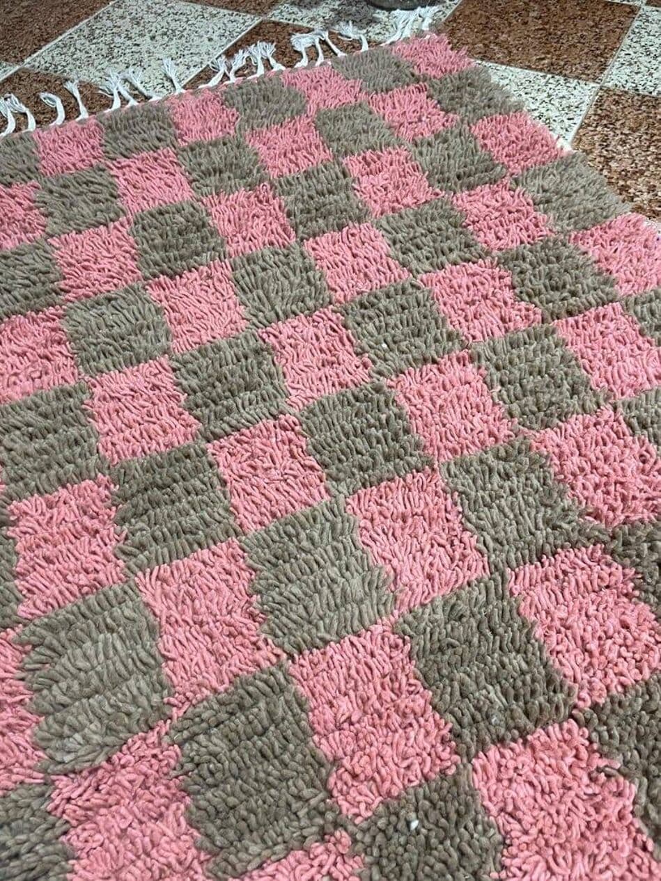 Ręcznie tkany dywan 200x300 cm, wełna, multikolor, Maroko - 204598