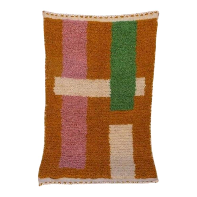 Ręcznie tkany dywan 150x250 cm, wełna, multikolor, Maroko