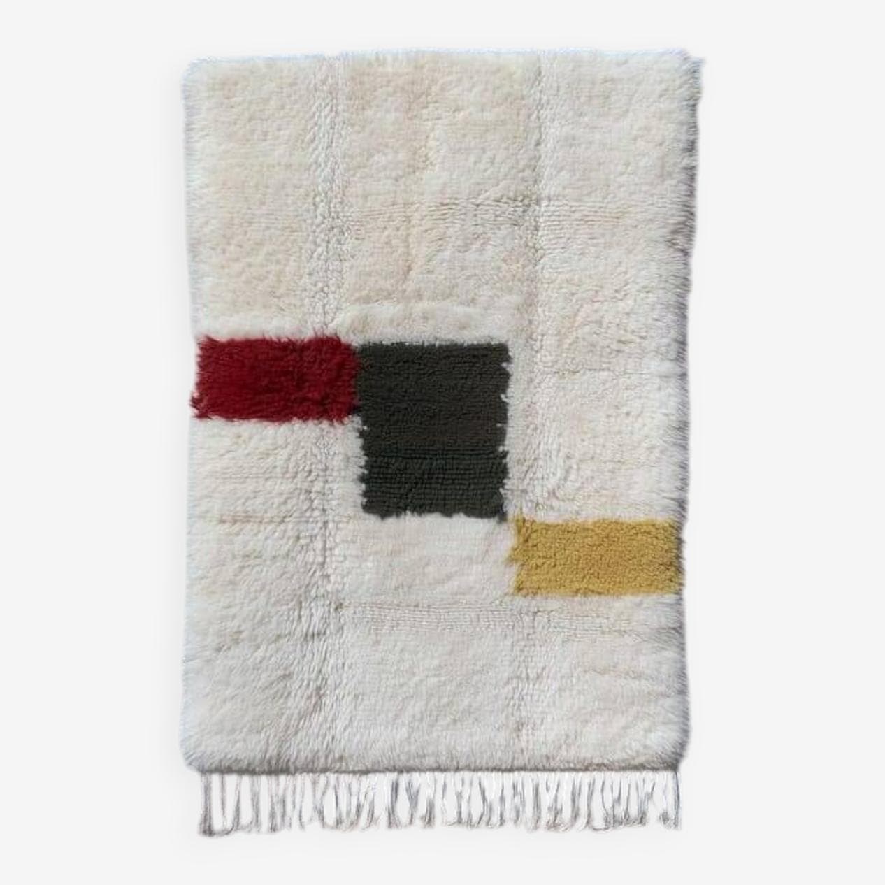 Ręcznie tkany dywan 150x250 cm, wełna, multikolor, Maroko - 204562