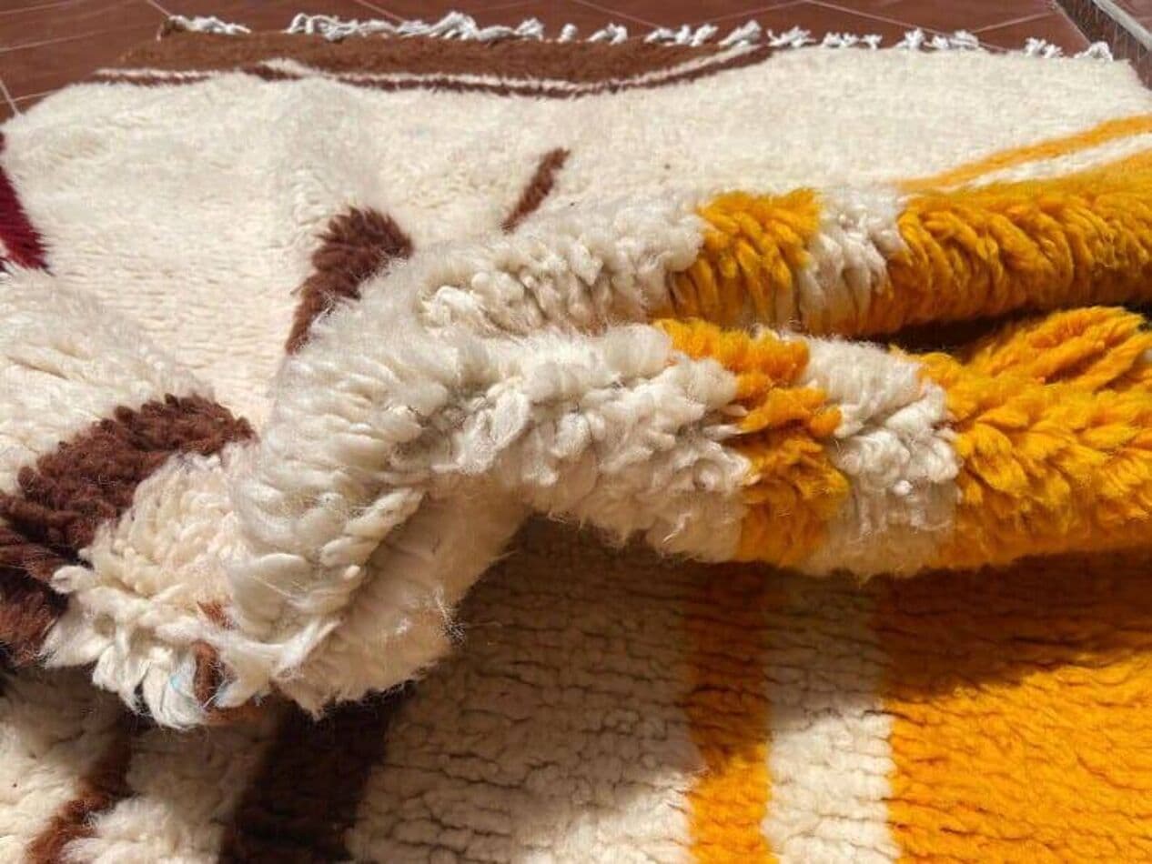 Ręcznie tkany dywan 150x250 cm, wełna, multikolor, Maroko - 204556