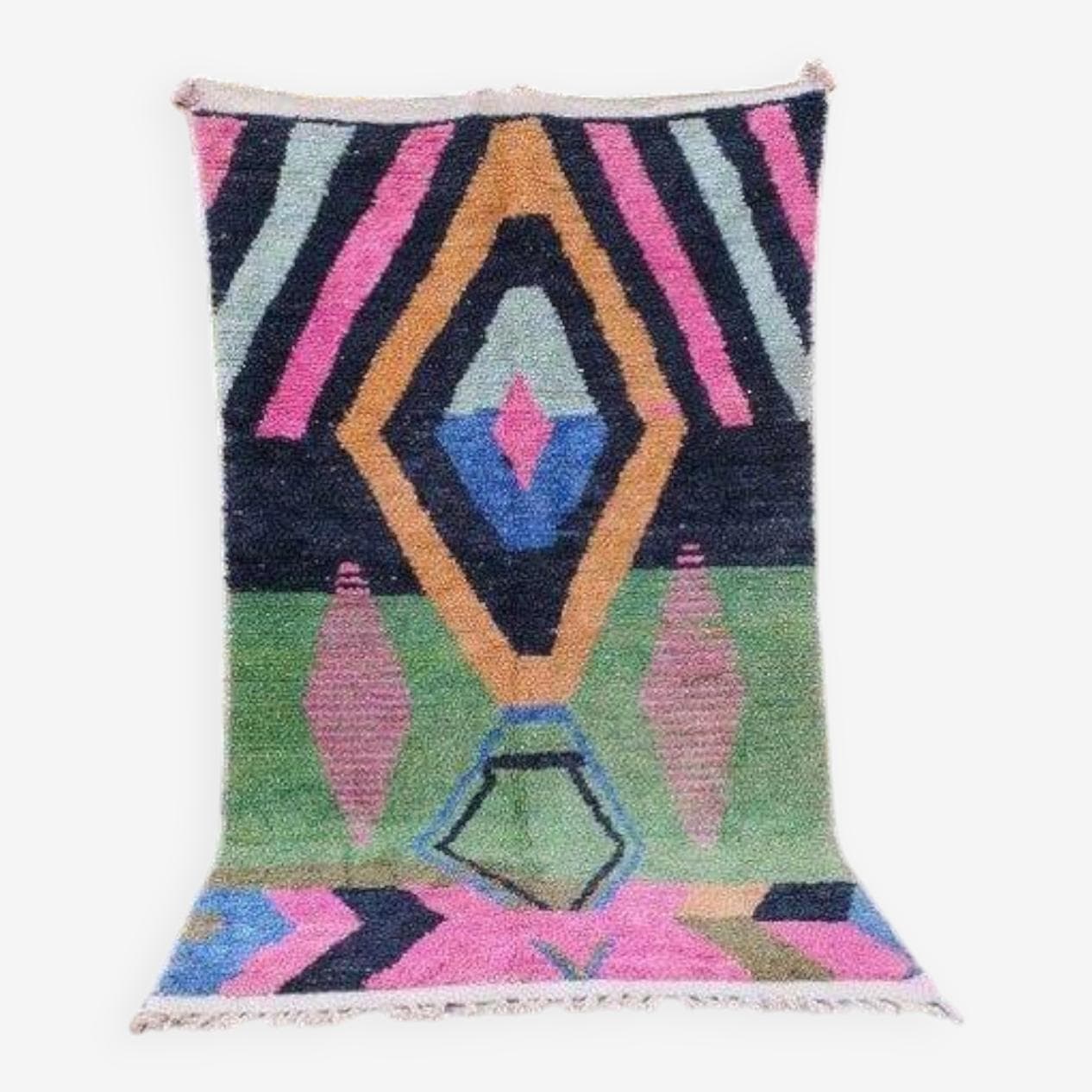 Ręcznie tkany dywan 150x250 cm, wełna, multikolor, Maroko - 204508