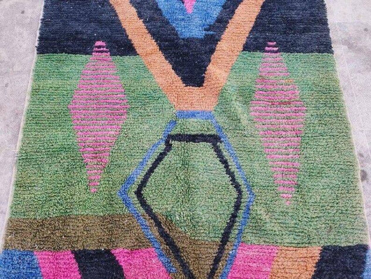 Ręcznie tkany dywan 150x250 cm, wełna, multikolor, Maroko - 204510