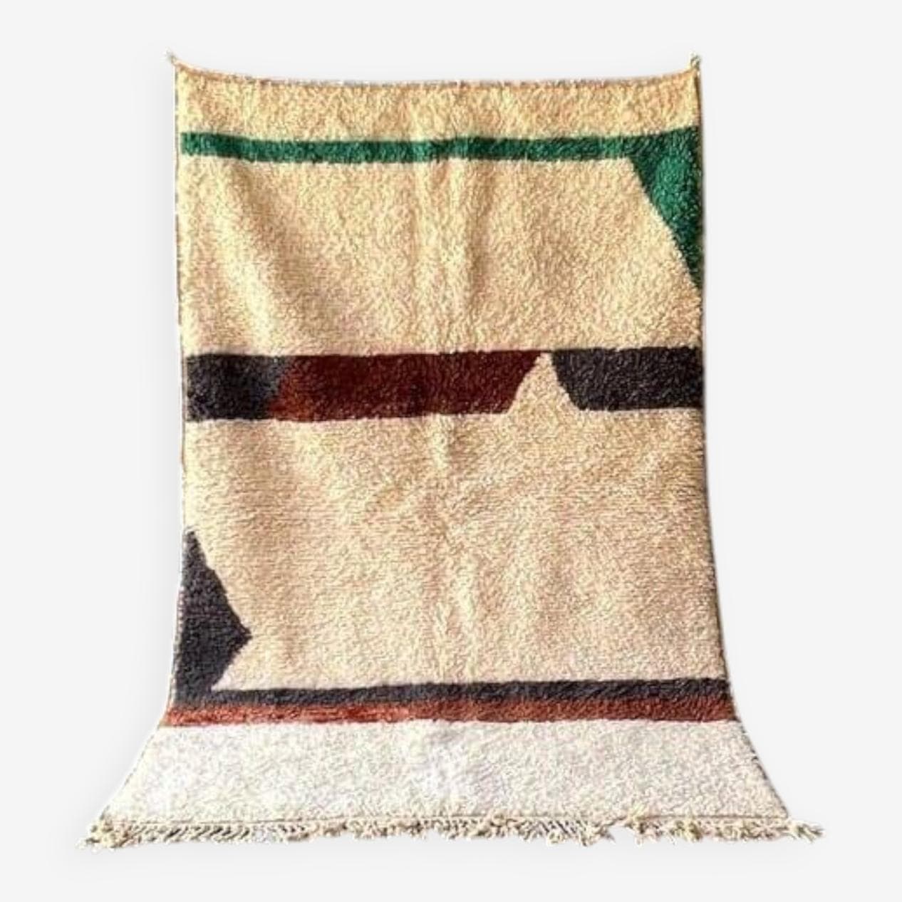 Ręcznie tkany dywan 200x300 cm, wełna, multikolor, Maroko - 204494