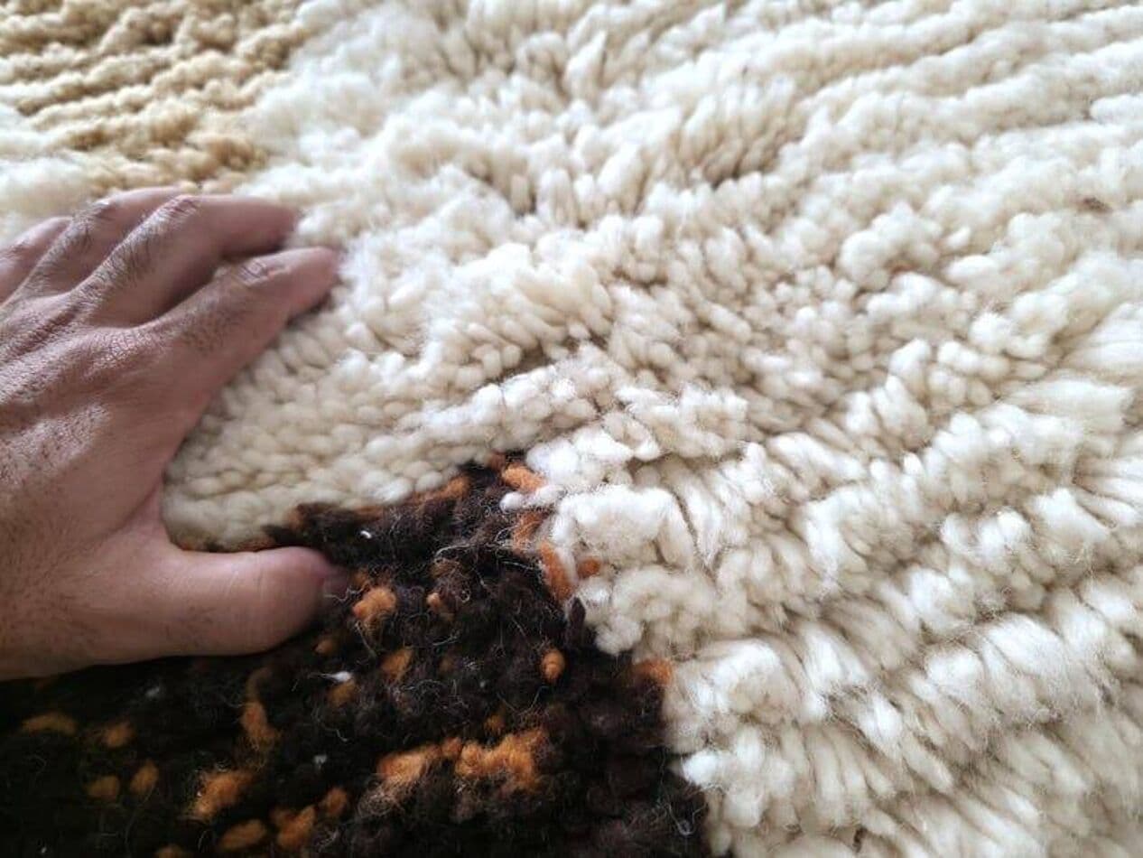 Ręcznie tkany dywan 150x250 cm, wełna, multikolor, Maroko - 204480