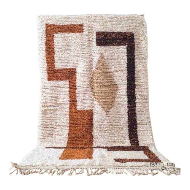 Ręcznie tkany dywan 150x250 cm, wełna, multikolor, Maroko - WYMIARY