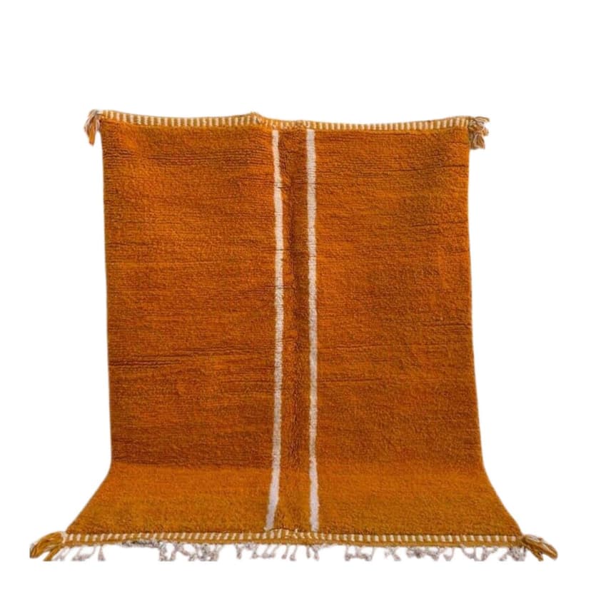 Ręcznie tkany dywan 150x250 cm, wełna, pomarańczowy, Maroko