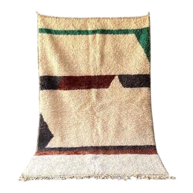 Ręcznie tkany dywan 150x250 cm, wełna, wielokolorowy, Maroko - WYMIARY