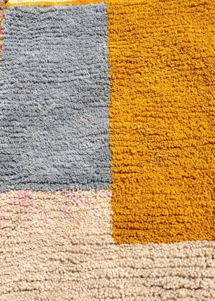 Ręcznie tkany dywan 100x200 cm, wełna, multikolor, Maroko - 204168