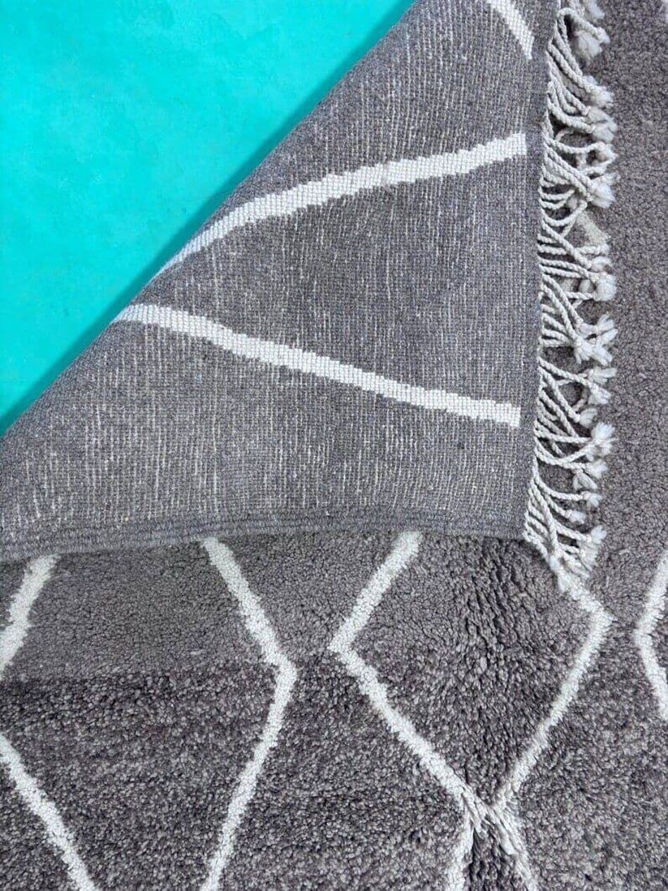 Ręcznie tkany dywan 200x300 cm, wełna, szary, Maroko - 204128