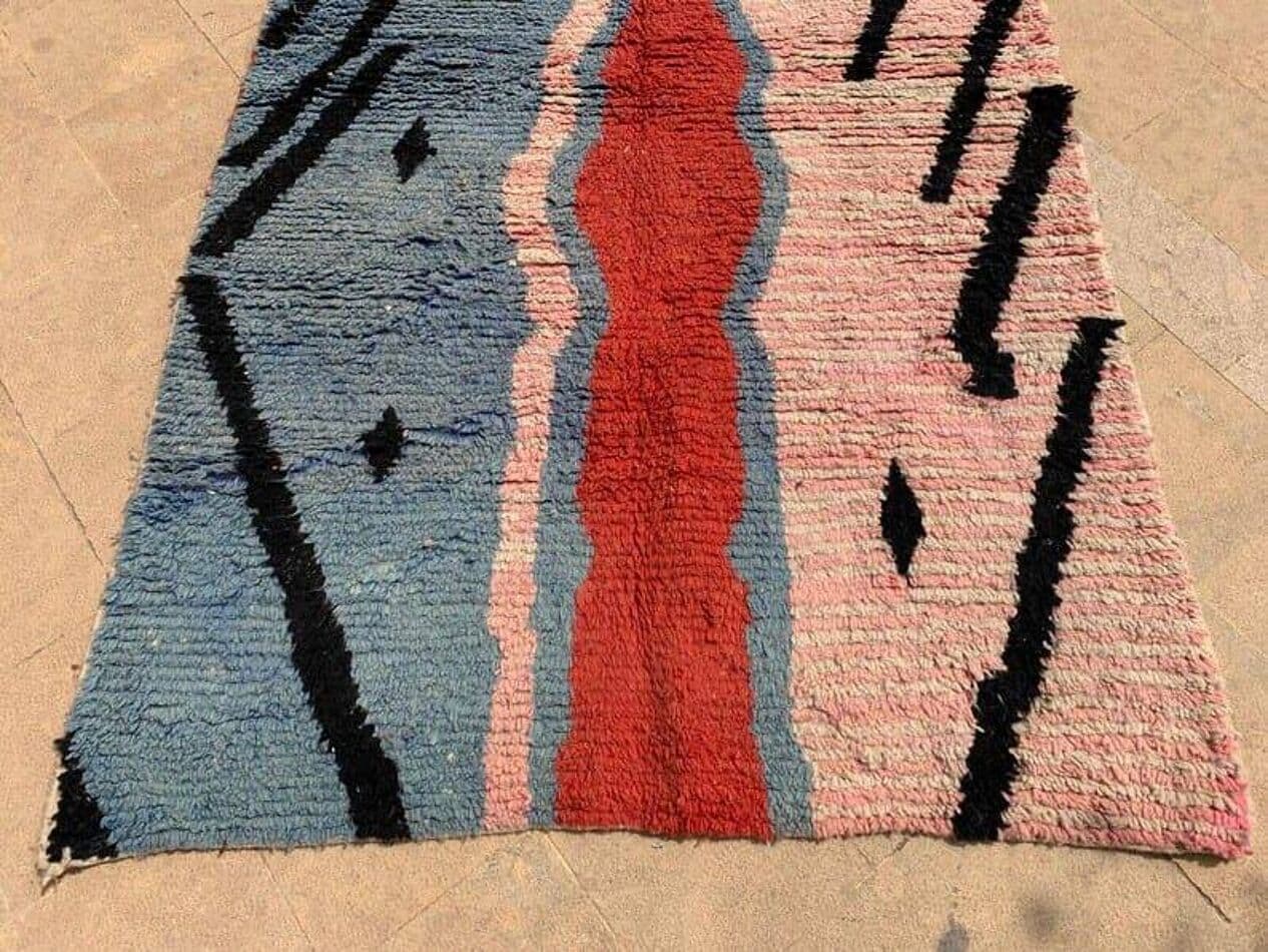 Ręcznie tkany dywan 150x250 cm, wełna, wielokolorowy, Maroko - 204096