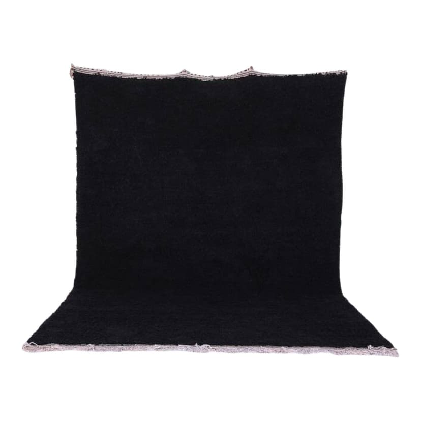 Ręcznie tkany dywan 150x250 cm, wełna, czarny, Maroko