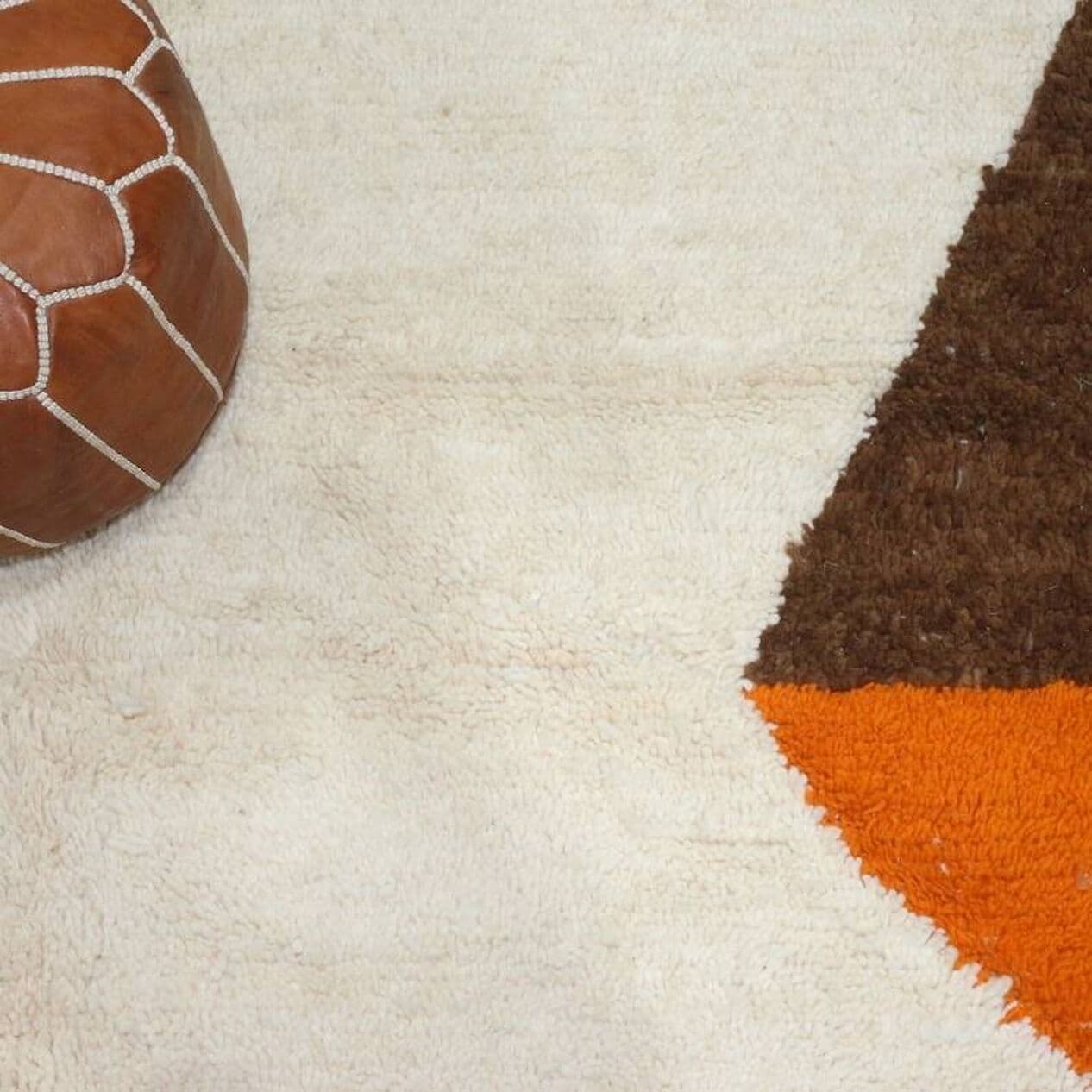 Ręcznie tkany dywan 150x250 cm, wełna, multikolor, Maroko - 203767