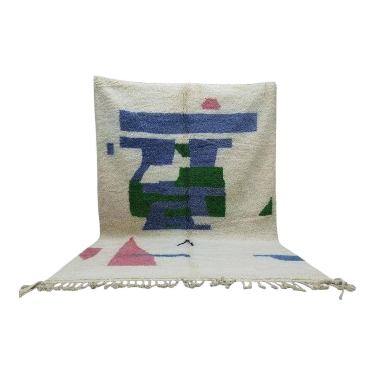 Ręcznie tkany dywan 200x300 cm, wełna, multikolor, Maroko