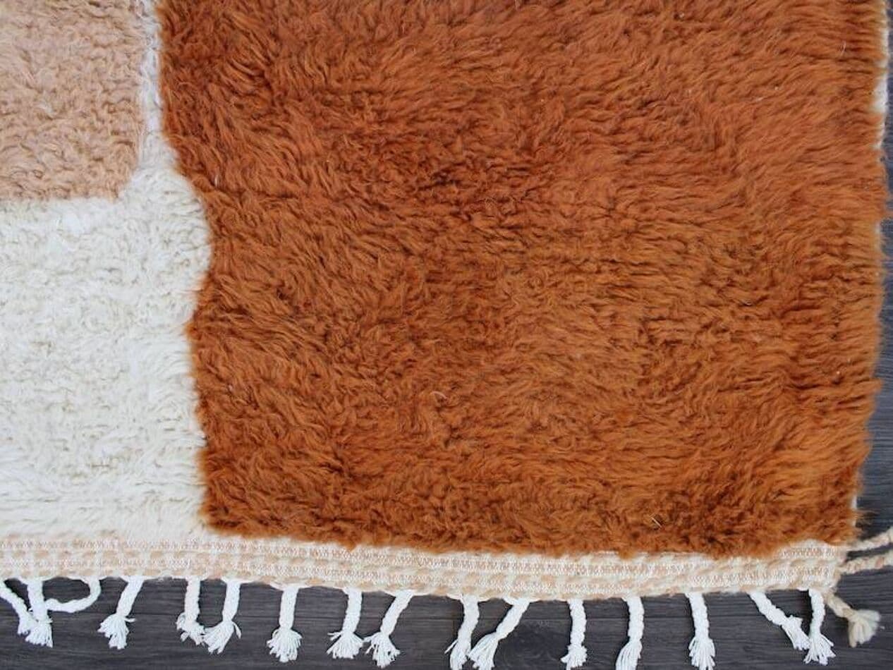 Ręcznie tkany dywan 100x200 cm, wełna, multikolor, Maroko - 205812