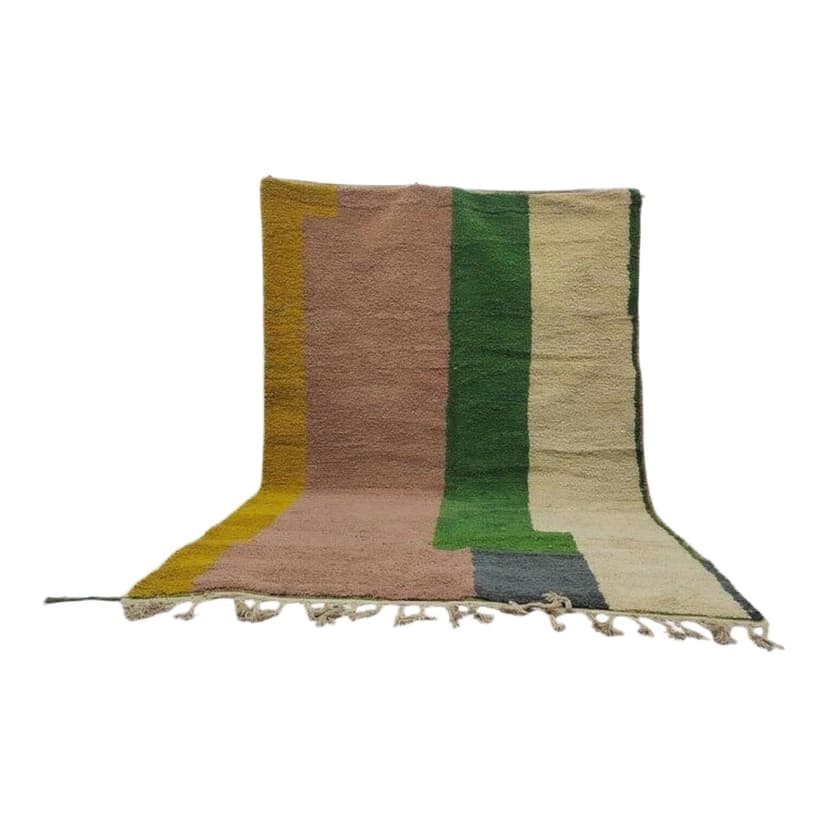 Ręcznie tkany dywan 150x250 cm, wełna, multikolor, Maroko