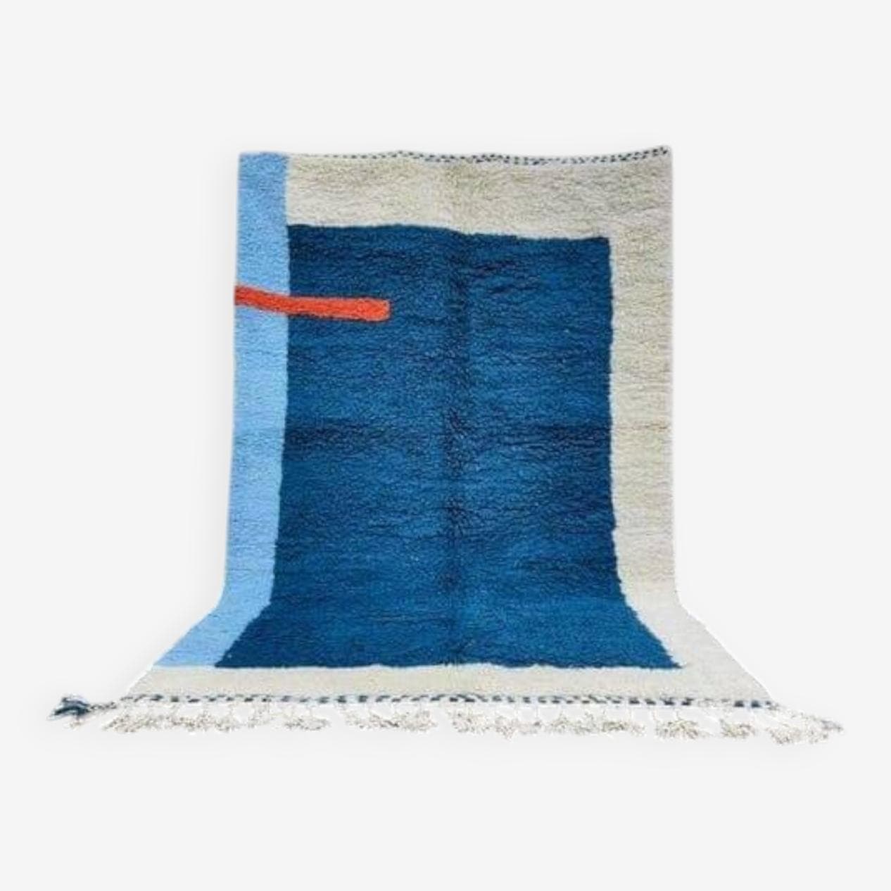 Ręcznie tkany dywan 100x200 cm, wełna, multikolor, Maroko - 205753