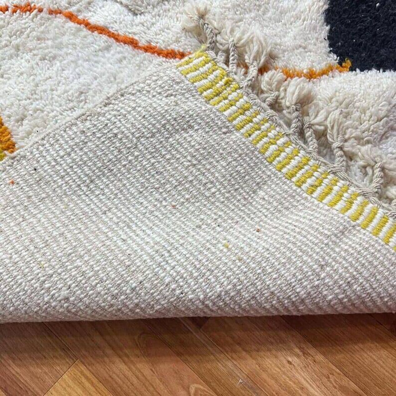 Ręcznie tkany dywan 100x200 cm, wełna, multikolor, Maroko - 207117