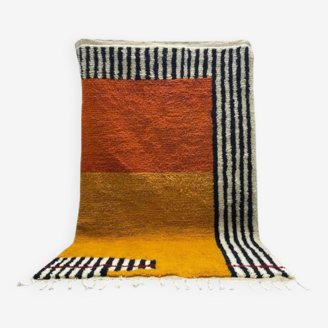 Ręcznie tkany dywan 150x250 cm, wełna, multikolor, Maroko - 207108