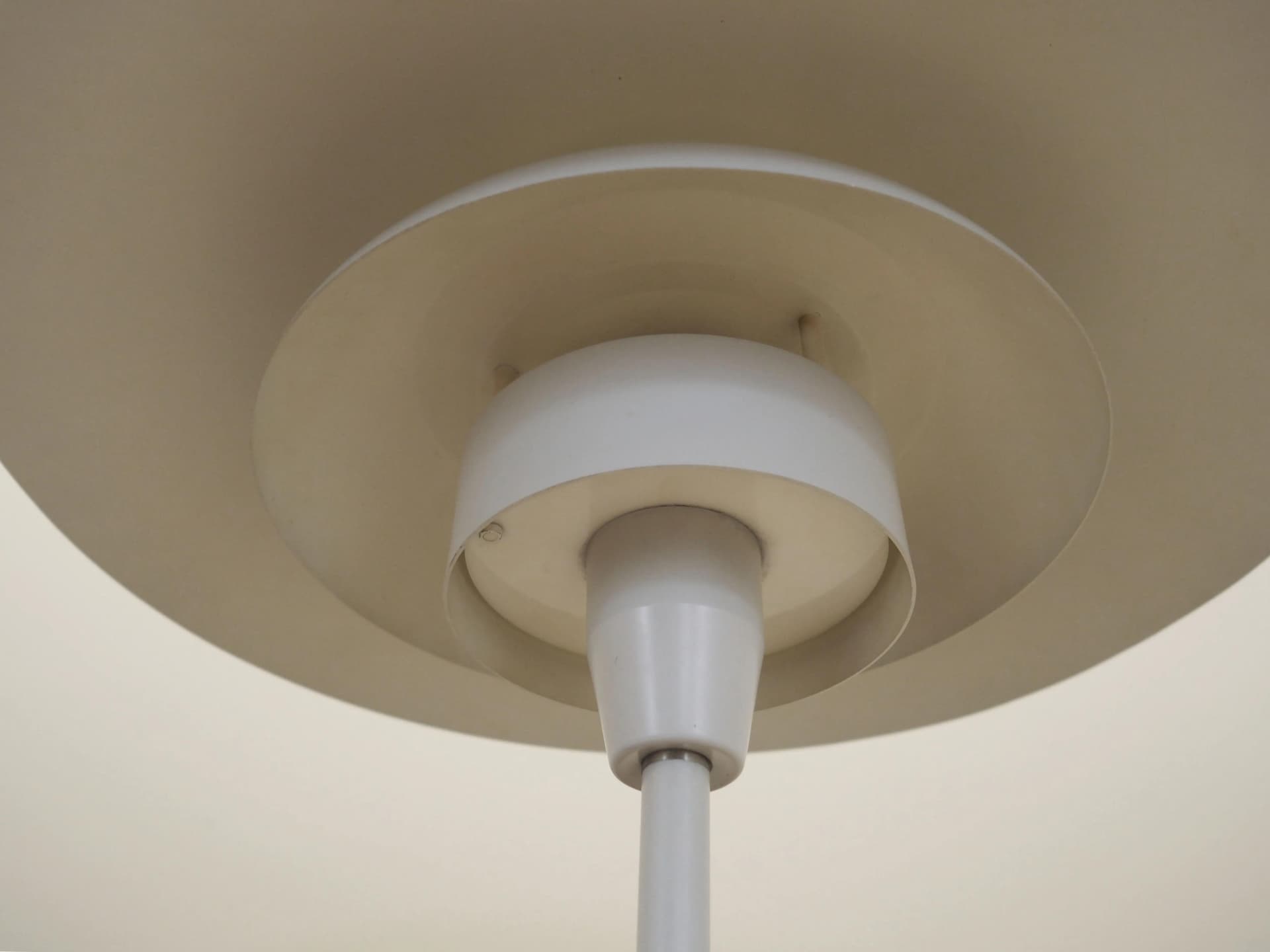 Floor lamp, white metal, by S. Frandsen, Denmark, 1970s. - 14783