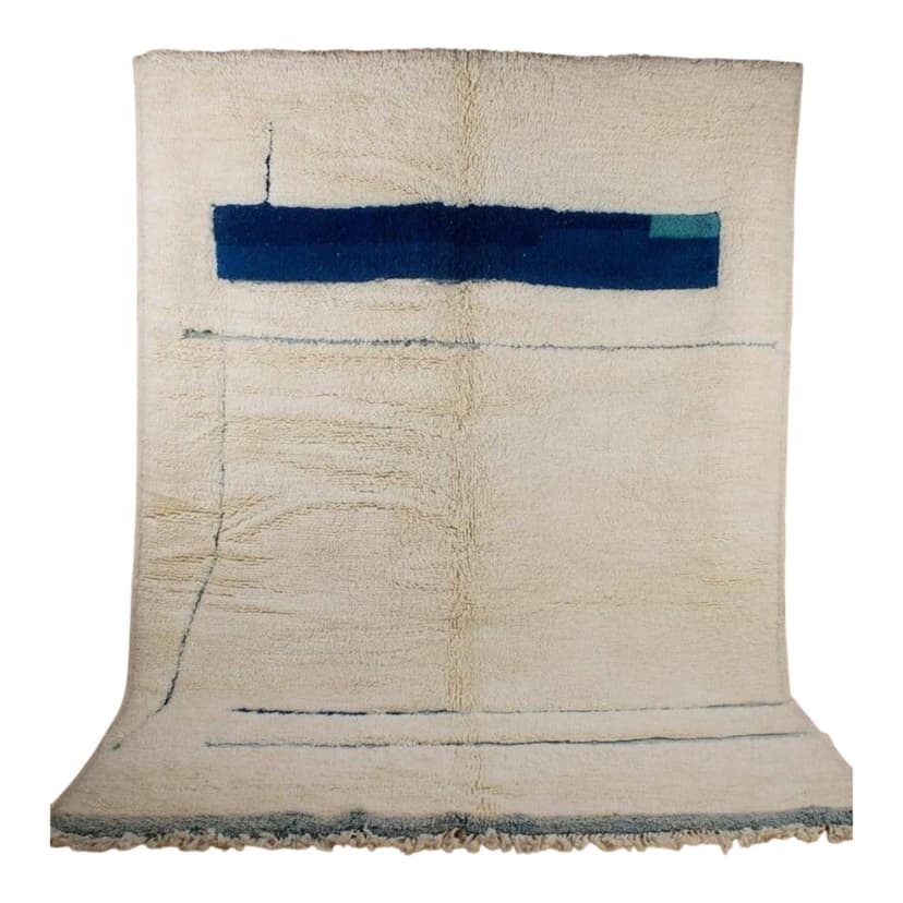 Ręcznie tkany dywan 150x250 cm, wełna, biały, Maroko