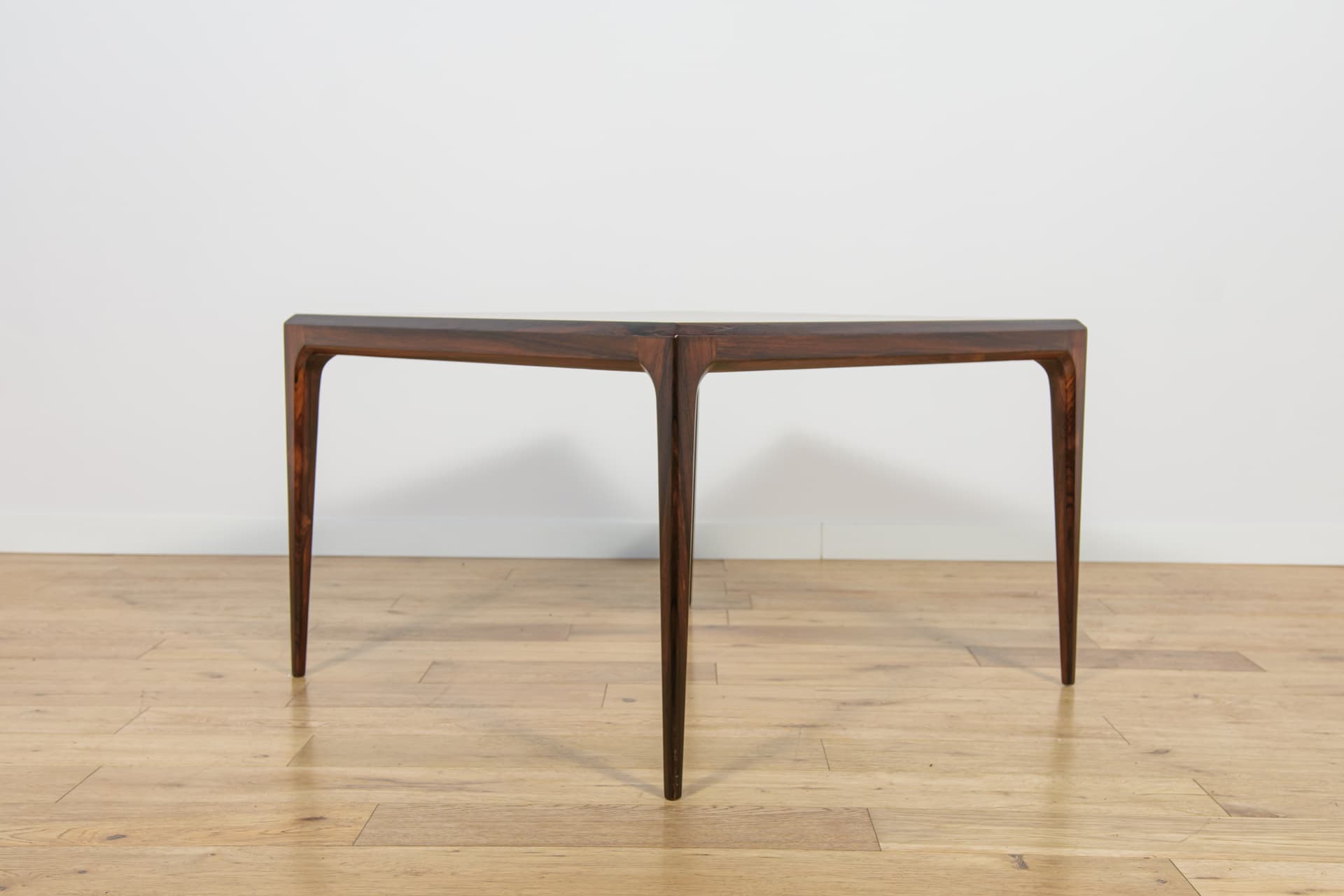 Coffee table, dark brown rosewood, by J. Andersen, Denmark, 1960s. - 205904