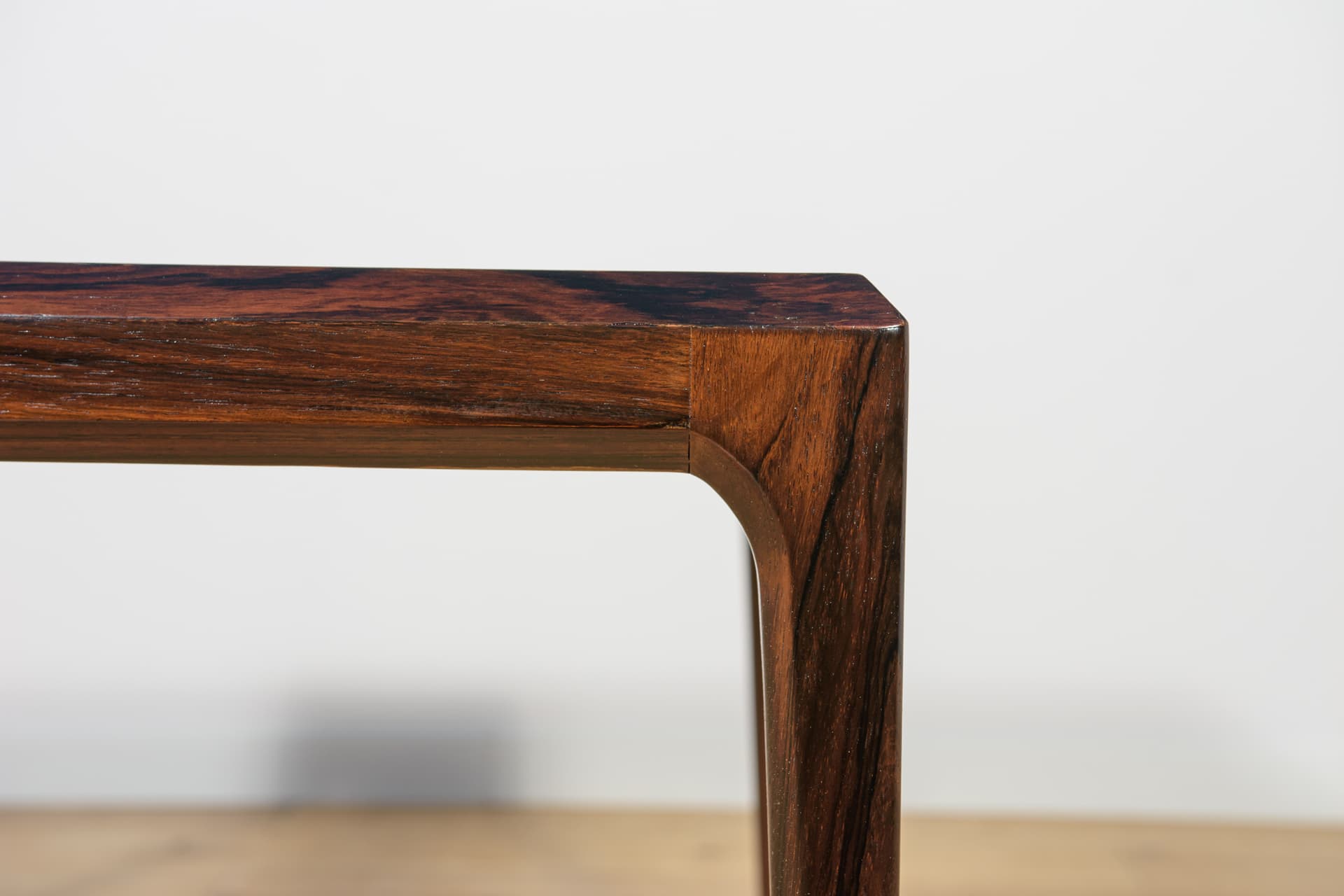 Coffee table, dark brown rosewood, by J. Andersen, Denmark, 1960s. - 205908