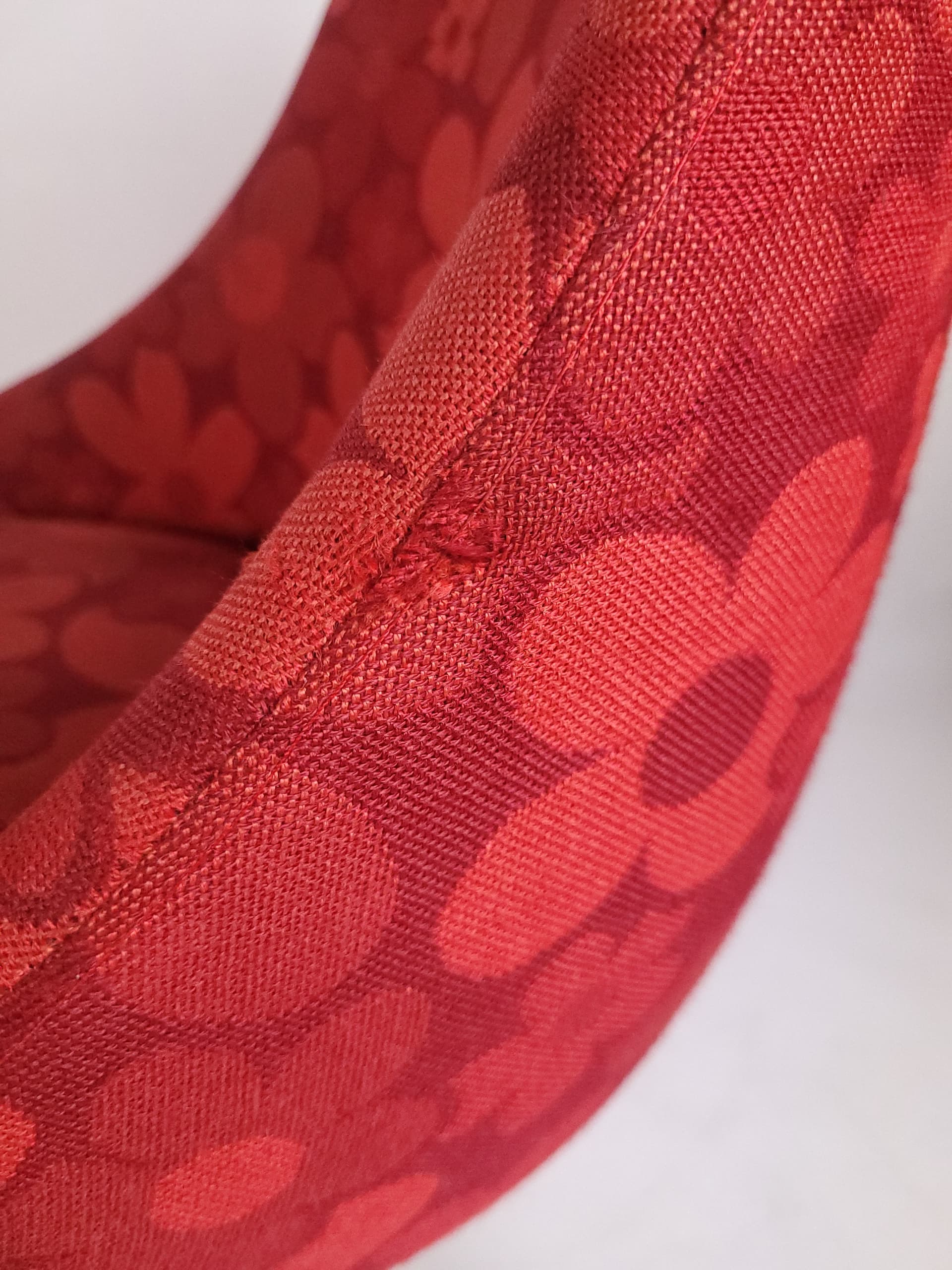 Para foteli Flower Power, czerwony, tkanina, chrom, Niemcy, lata 70. - 205920